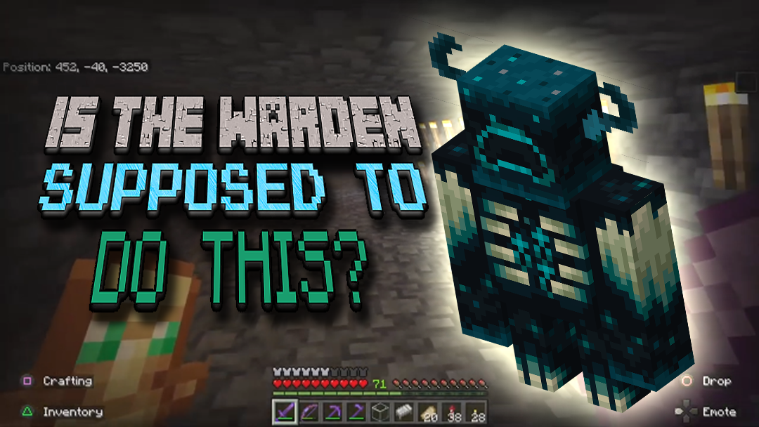 Is The Dreadful Minecraft Warden Supposed To Do This?