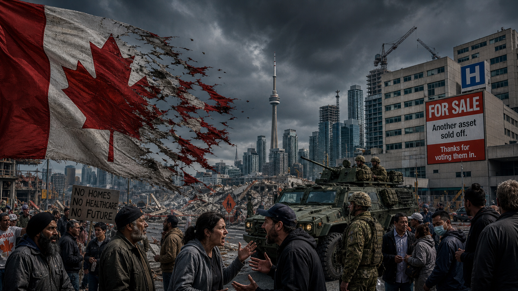 Canada going downhill fast with immigration chaos and institutional breakdown